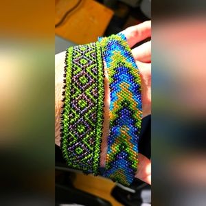 2 vintage beaded bracelets